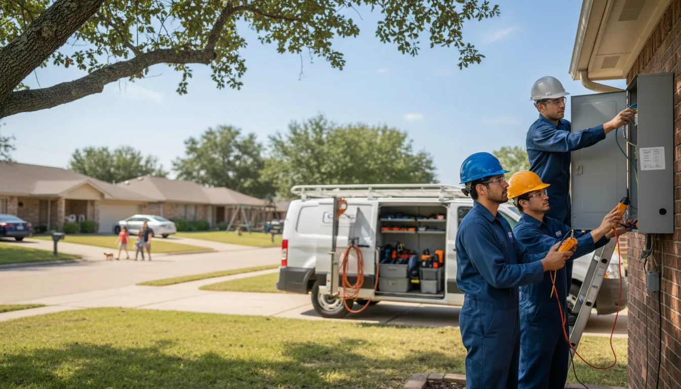 Certified electrician providing emergency electrical services in Leedey, OK